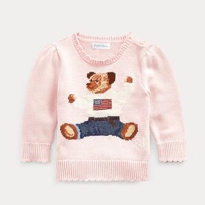 Ralph Lauren Pink Bear Sweater